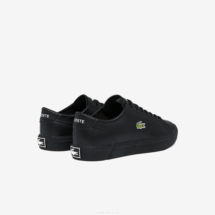 hombres Lacoste 6F241883 negro 02h zapatillas gripshot de piel y material sintético