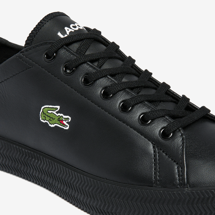 hombres Lacoste 6F241883 negro 02h zapatillas gripshot de piel y material sintético