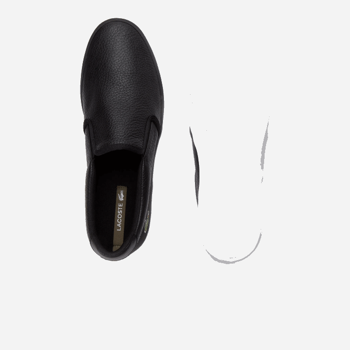 hombres Lacoste 6F241885 blanco y negro 312 tenis jouer sin cordones