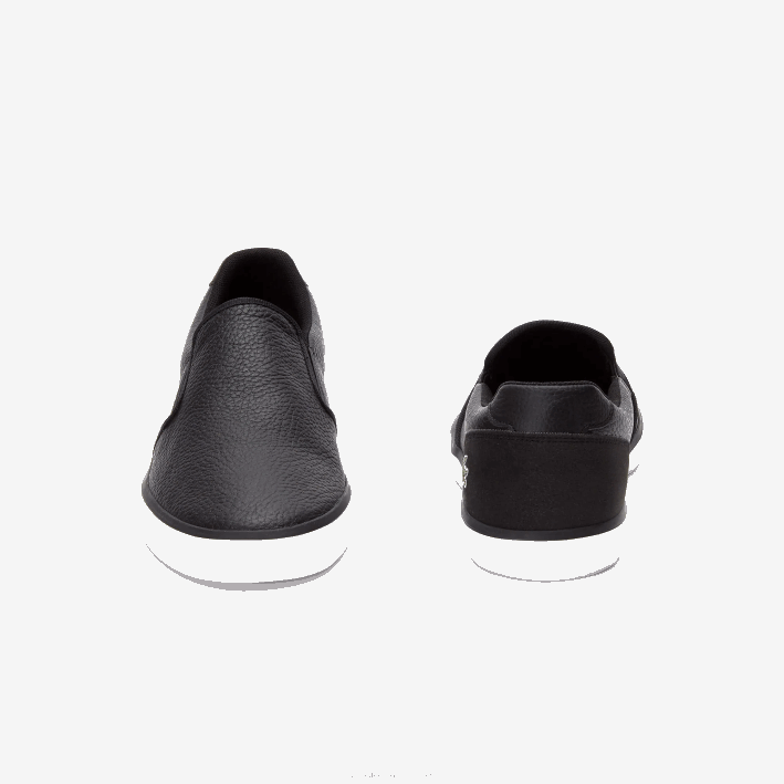 hombres Lacoste 6F241885 blanco y negro 312 tenis jouer sin cordones