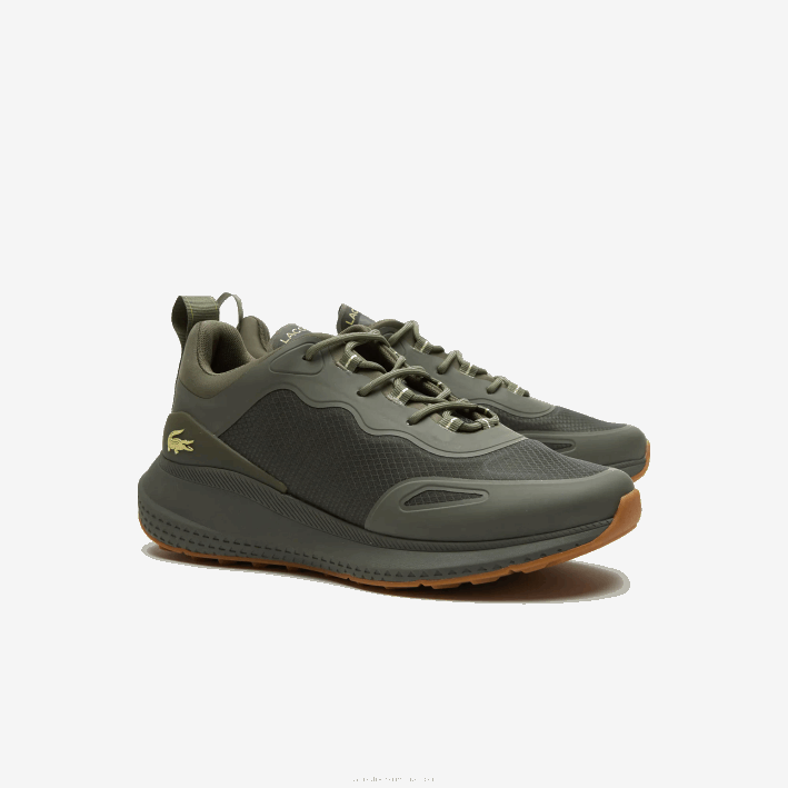 hombres Lacoste 6F241886 verde oscuro dg2 zapatillas deportivas active 4851 de tejido