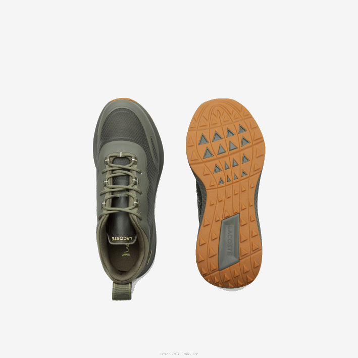 hombres Lacoste 6F241886 verde oscuro dg2 zapatillas deportivas active 4851 de tejido