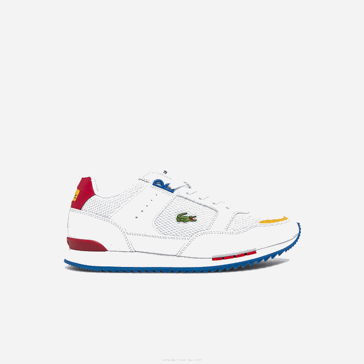 hombres Lacoste 6F241888 blanco/azul 080 zapatillas deportivas partner piste de tejido y piel hombres Lacoste 6F241888 blanco/azul 080 zapatillas deportivas partner piste de tejido y piel