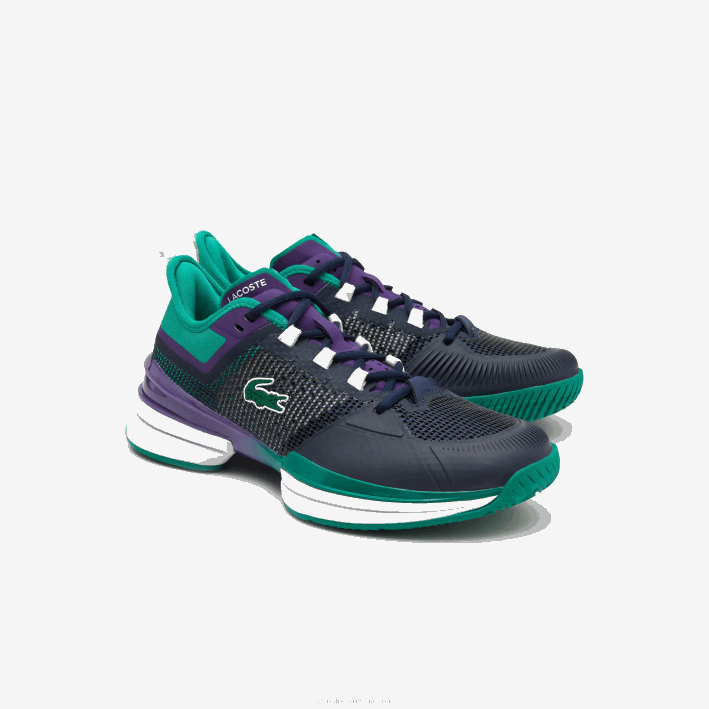 hombres Lacoste 6F241892 negro turquesa 1s3 tenis ag-lt21 ultra textil