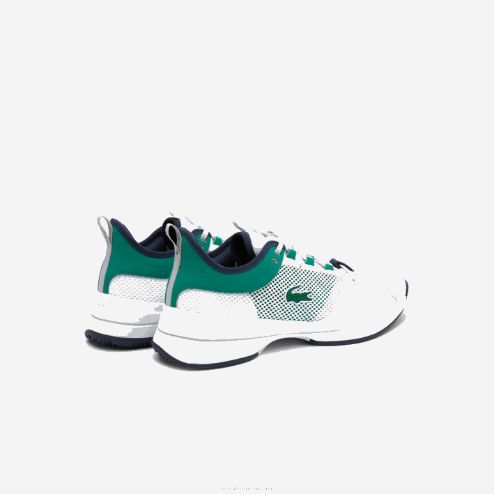 hombres Lacoste 6F241903 blanco/verde 082 tenis textiles ag-lt21