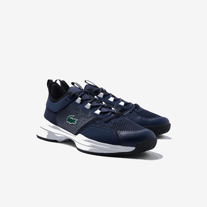 hombres Lacoste 6F241904 azul marino y blanco 092 tenis textiles ag-lt21