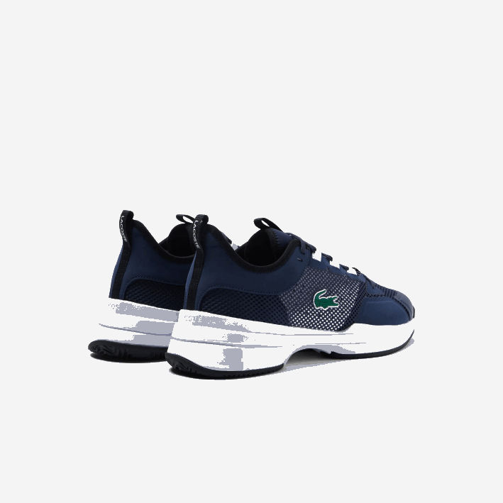 hombres Lacoste 6F241904 azul marino y blanco 092 tenis textiles ag-lt21