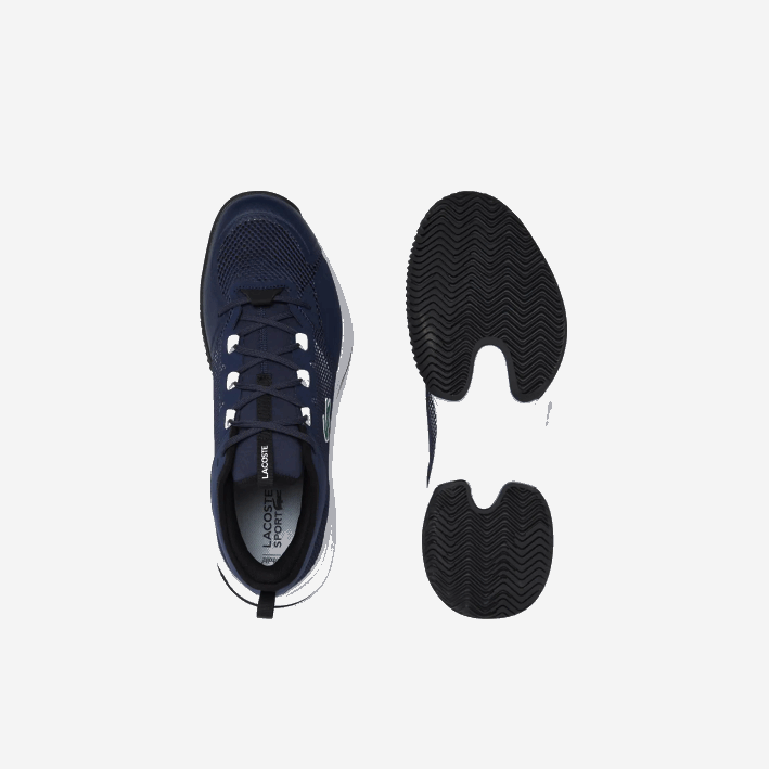 hombres Lacoste 6F241904 azul marino y blanco 092 tenis textiles ag-lt21