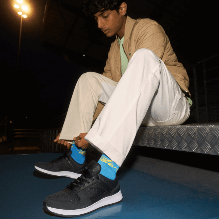 hombres Lacoste 6F241906 negro 02h zapatillas joggeur 2.0 de piel