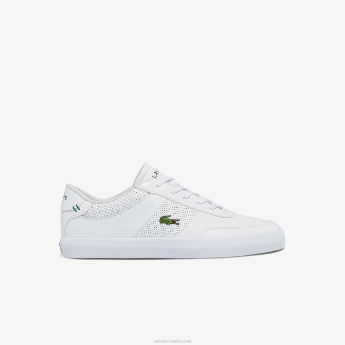 hombres Lacoste 6F241913 blanco 21g zapatillas Court Master de piel hombres Lacoste 6F241913 blanco 21g zapatillas Court Master de piel