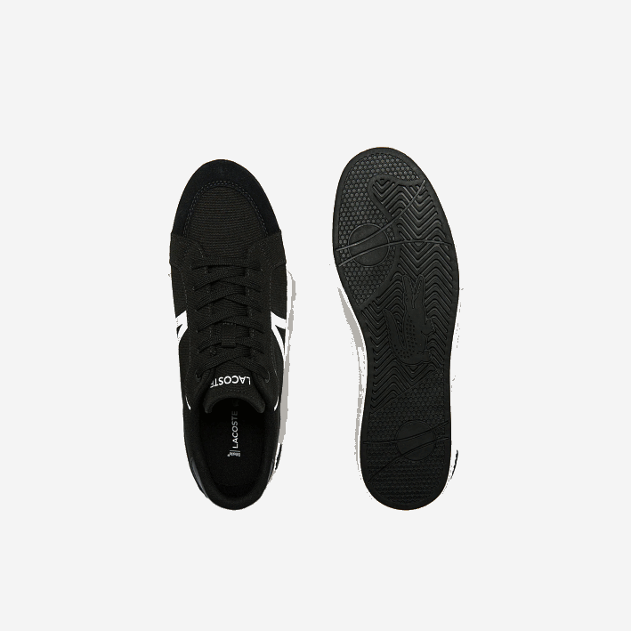 hombres Lacoste 6F241801 blanco y negro 312 zapatillas de lona l004