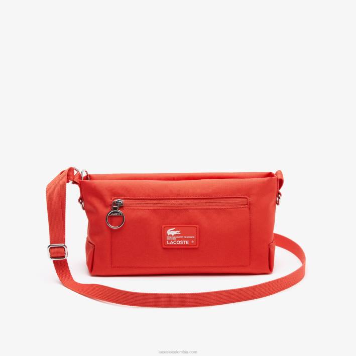 mujer Lacoste 6F241966 pasta l35 bolso con cremallera de fibra reciclada