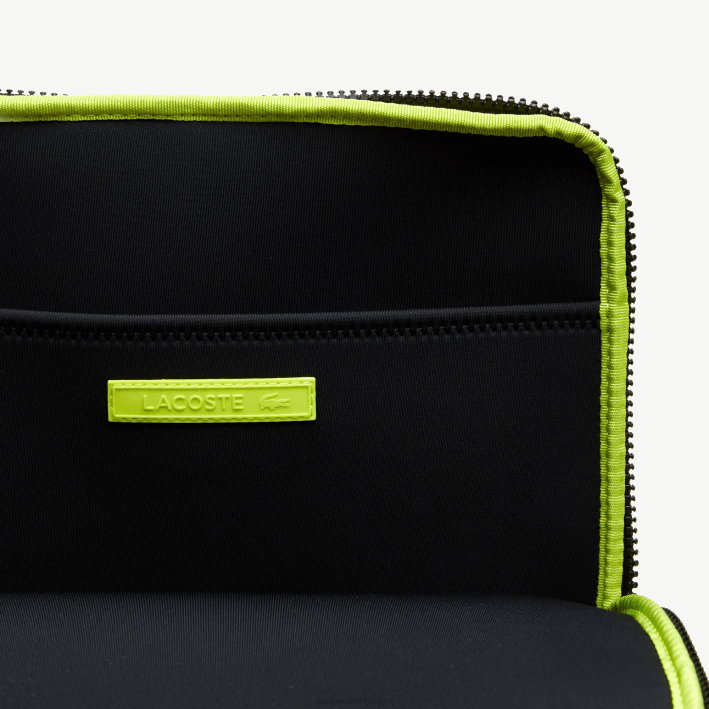 mujer Lacoste 6F241971 negro 000 bolsa crossbody de fibra reciclada