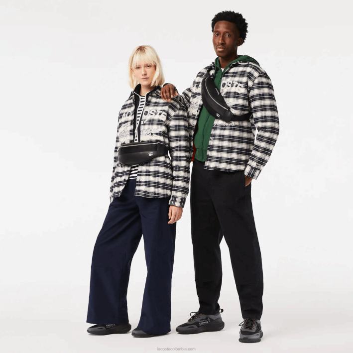 mujer Lacoste 6F242062 negro 000 riñonera coordinada en contraste