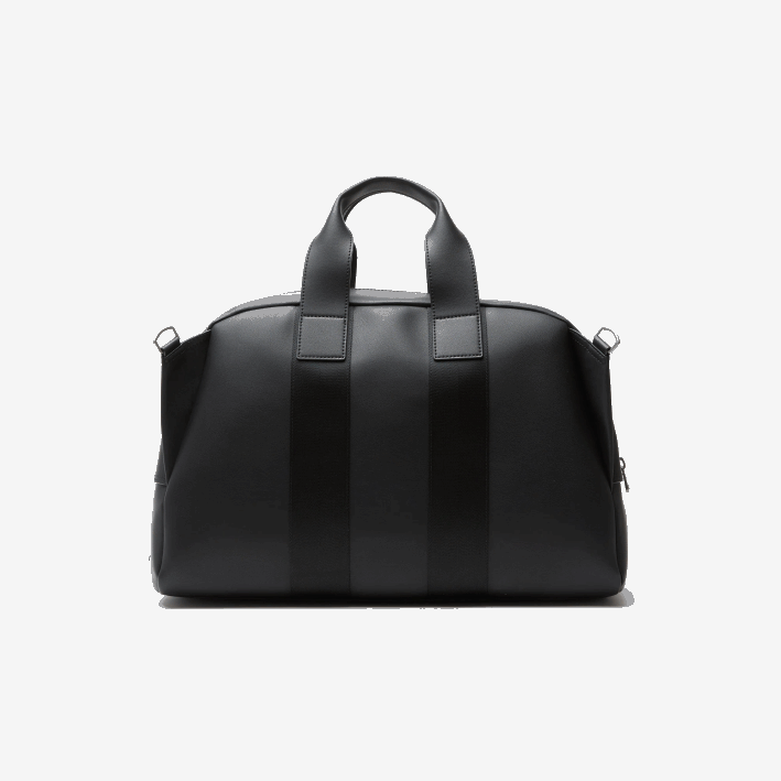 mujer Lacoste 6F242101 negro 000 bolsa de fin de semana de piel flexible