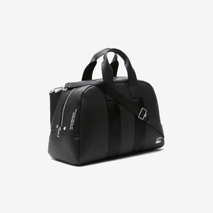 mujer Lacoste 6F242101 negro 000 bolsa de fin de semana de piel flexible