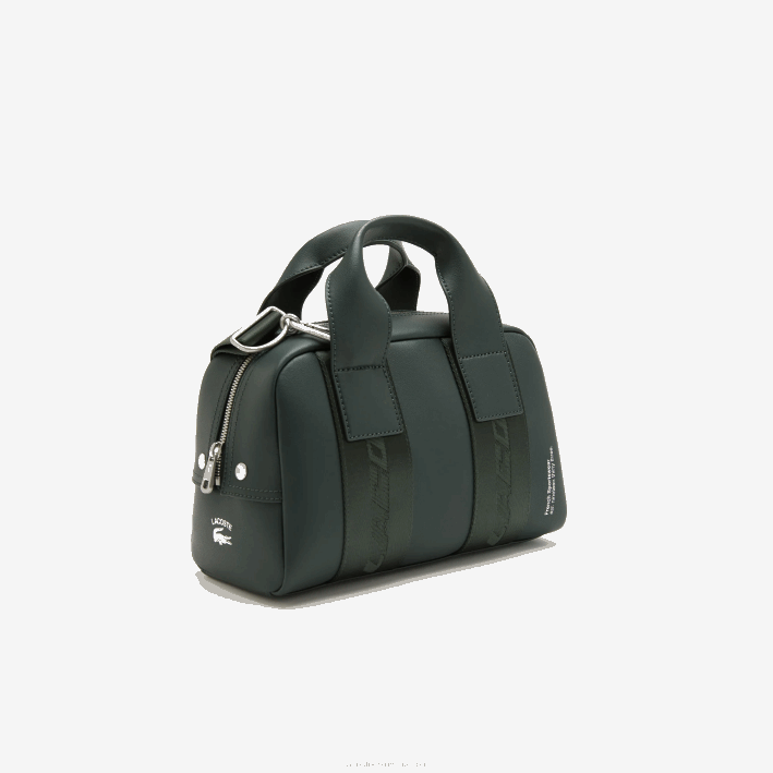 mujer Lacoste 6F242107 sinople b43 bolsa de deporte con inscripción en contraste