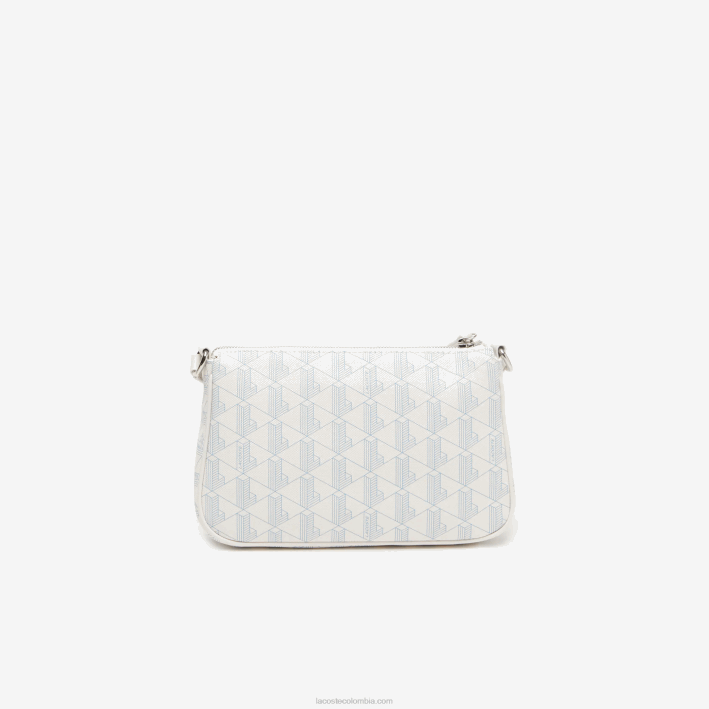 mujer Lacoste 6F242800 mono farine panorama l58 bolsa crossbody con monograma estampado