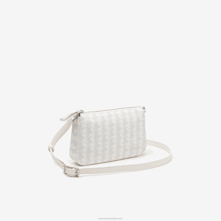 mujer Lacoste 6F242800 mono farine panorama l58 bolsa crossbody con monograma estampado