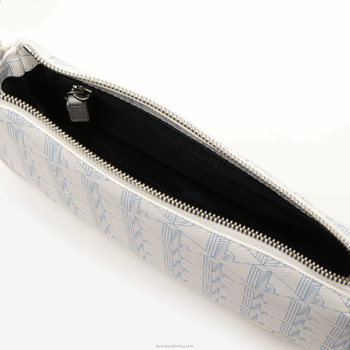 mujer Lacoste 6F242800 mono farine panorama l58 bolsa crossbody con monograma estampado