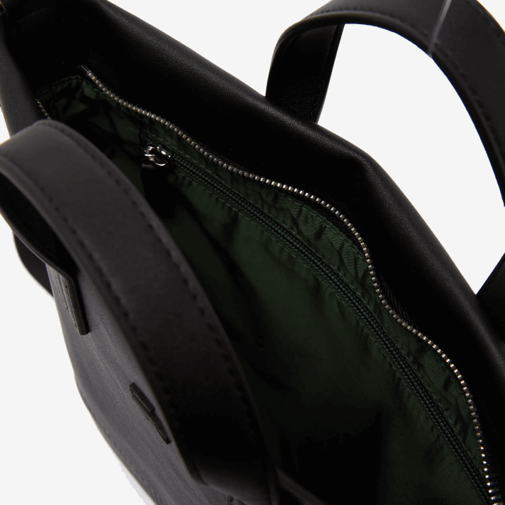 mujer Lacoste 6F242829 negro blanco 279 bolsa de compras con coordenadas geográficas en contraste