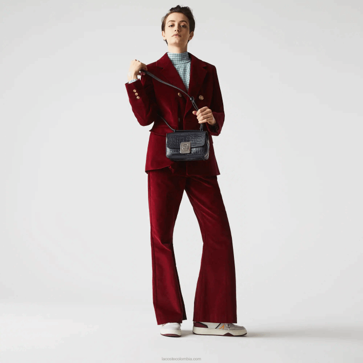 mujer Lacoste 6F242832 zafiro oscuro b88 bolso de mano amelia de piel repujada con cierre de metal mujer Lacoste 6F242832 zafiro oscuro b88 bolso de mano amelia de piel repujada con cierre de metal