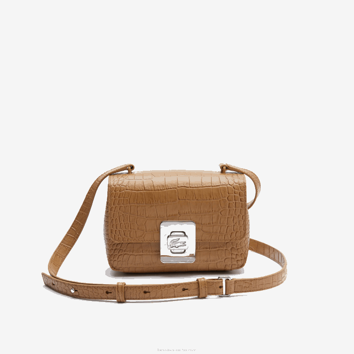 mujer Lacoste 6F242833 j07 j07 bolso de mano amelia de piel repujada con cierre de metal mujer Lacoste 6F242833 j07 j07 bolso de mano amelia de piel repujada con cierre de metal