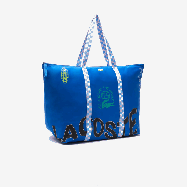 mujer Lacoste 6F242850 marina por todas partes l09 bolsa de fin de semana plegable