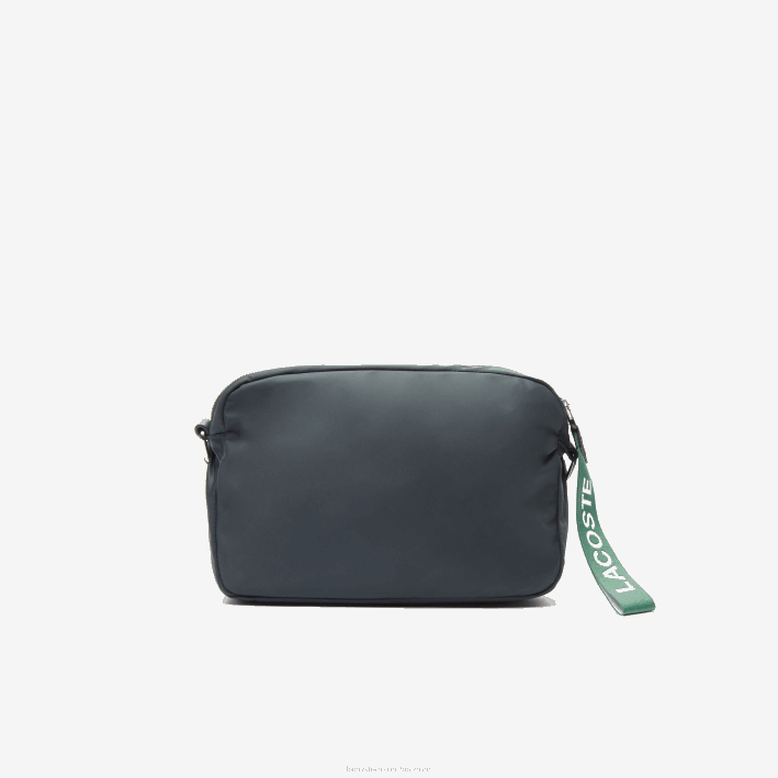 mujer Lacoste 6F242858 sinople b43 bolsa crossover con parche de la firma