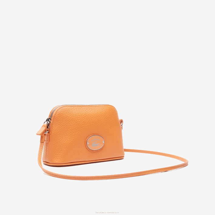 mujer Lacoste 6F242865 poteria k20 bolsa crossover con cúpula de cuero granulado
