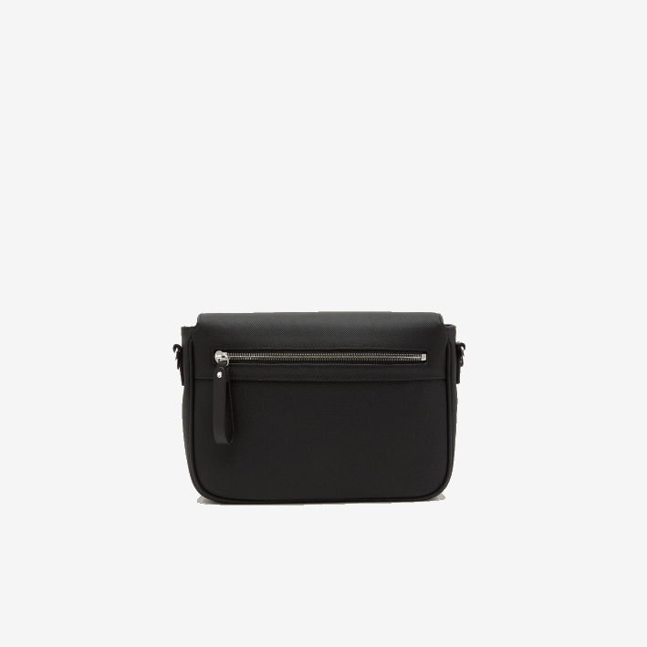 mujer Lacoste 6F242873 negro 000 bolso messenger con cierre de hebilla