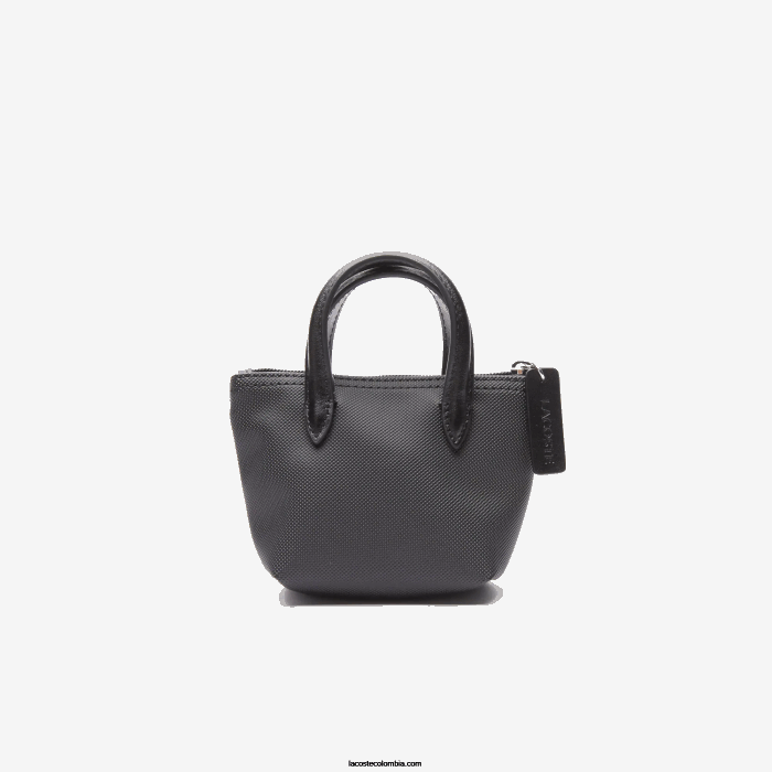 mujer Lacoste 6F242886 negro 000 l.12.12 bolsa de compras con correa para el hombro desmontable