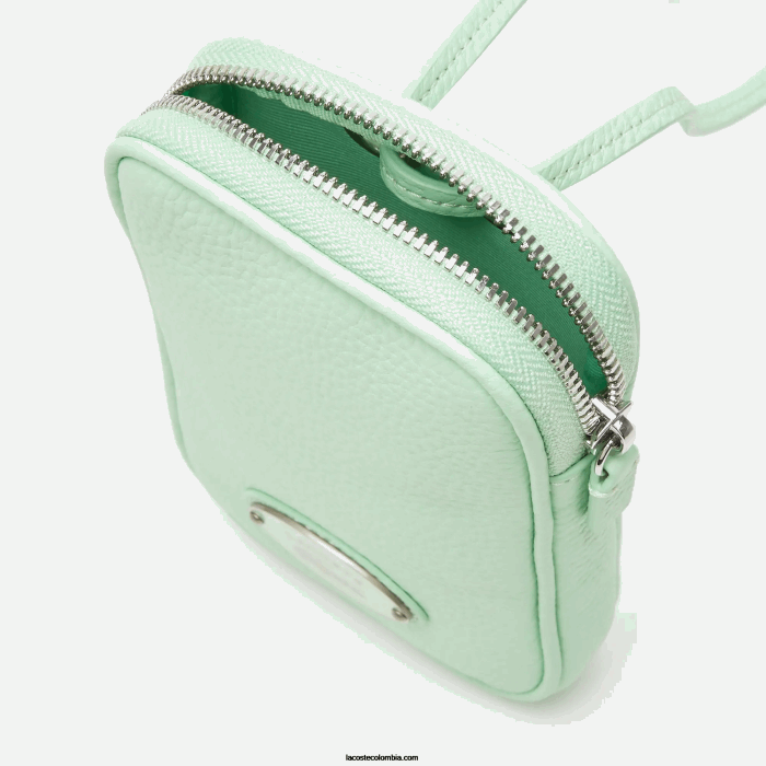 mujer Lacoste 6F242894 ceniza k93 soporte para teléfono de cocodrilo en contraste