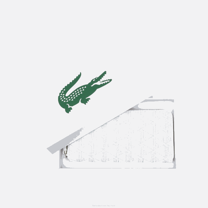 mujer Lacoste 6F242775 mono farine panorama l58 cartera con cremallera y monograma estampado