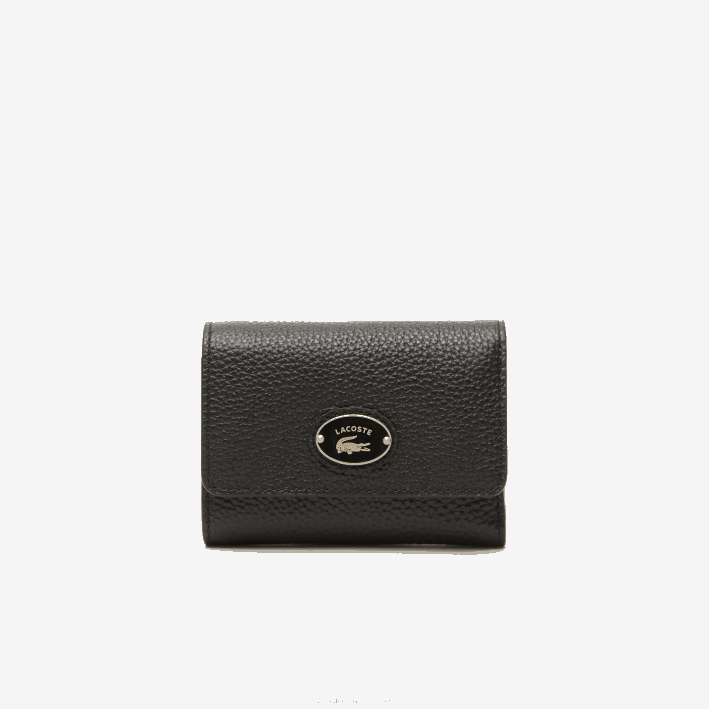 mujer Lacoste 6F242808 negro 000 cartera con cierre de solapa de piel flor mujer Lacoste 6F242808 negro 000 cartera con cierre de solapa de piel flor