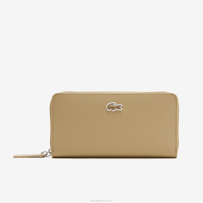 mujer Lacoste 6F242812 atigrado l37 l.12.12 concept cartera petit pique con cremallera para 12 tarjetas mujer Lacoste 6F242812 atigrado l37 l.12.12 concept cartera petit pique con cremallera para 12 tarjetas