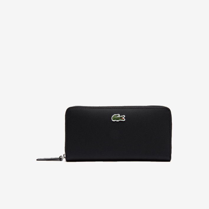 mujer Lacoste 6F242813 negro 000 l.12.12 concept cartera petit pique con cremallera para 12 tarjetas mujer Lacoste 6F242813 negro 000 l.12.12 concept cartera petit pique con cremallera para 12 tarjetas
