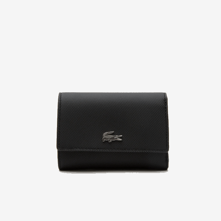 mujer Lacoste 6F242816 negro krema a91 cartera con cierre a presión anna mujer Lacoste 6F242816 negro krema a91 cartera con cierre a presión anna