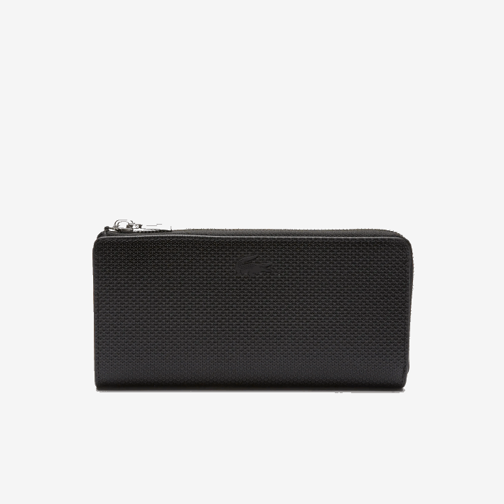 mujer Lacoste 6F242827 negro 000 cartera chantaco piel piqué mate cremallera mujer Lacoste 6F242827 negro 000 cartera chantaco piel piqué mate cremallera
