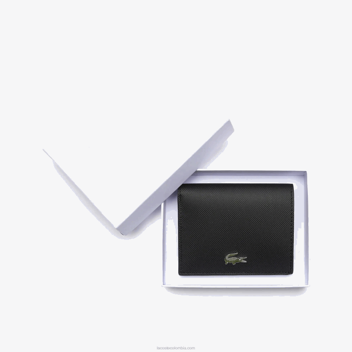 mujer Lacoste 6F242840 negro krema a91 cartera plegable pequeña anna