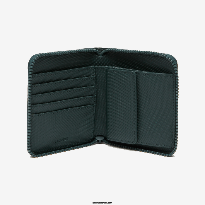 mujer Lacoste 6F242893 blanc croc por toda la prenda l05 cartera pequeña con cremallera y estampado de cómic