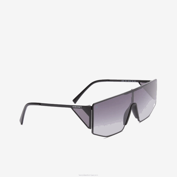 mujer6F242260 negro/azul 002 gafas de sol lacoste x minecraft escudo metalico