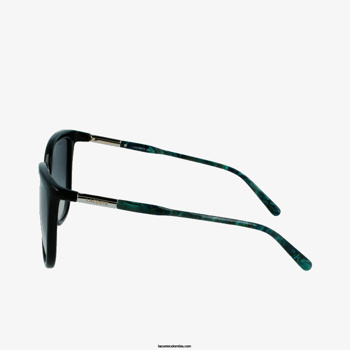 mujer Lacoste 6F242906 negro mate 001 gafas de sol de acetato con patillas tubulares