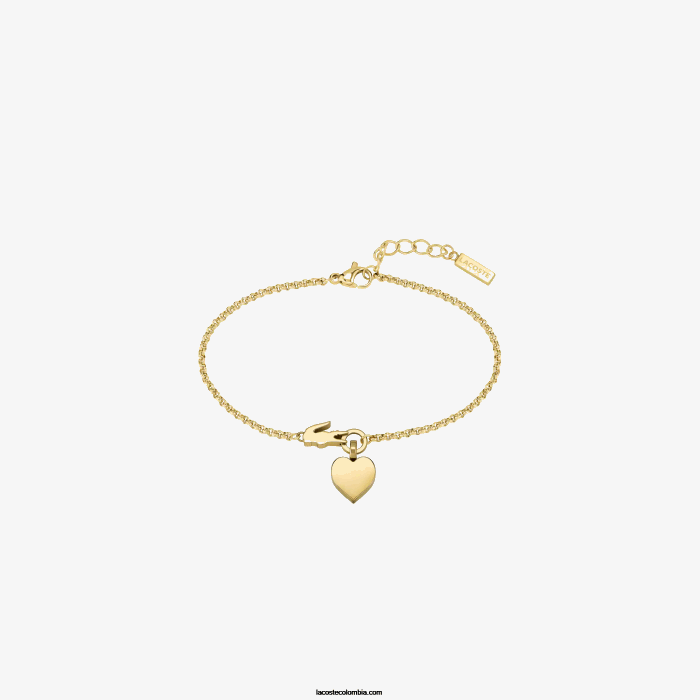 mujer Lacoste 6F242907 oro 714 amo mi pulsera de cocodrilo