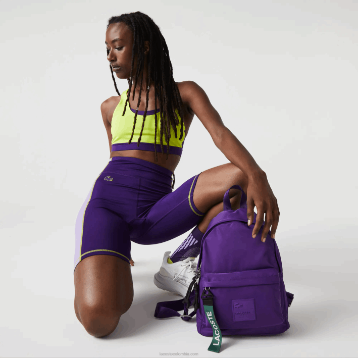 mujer Lacoste 6F242862 samui k66 mochila con tirador y parche de la firma mujer Lacoste 6F242862 samui k66 mochila con tirador y parche de la firma