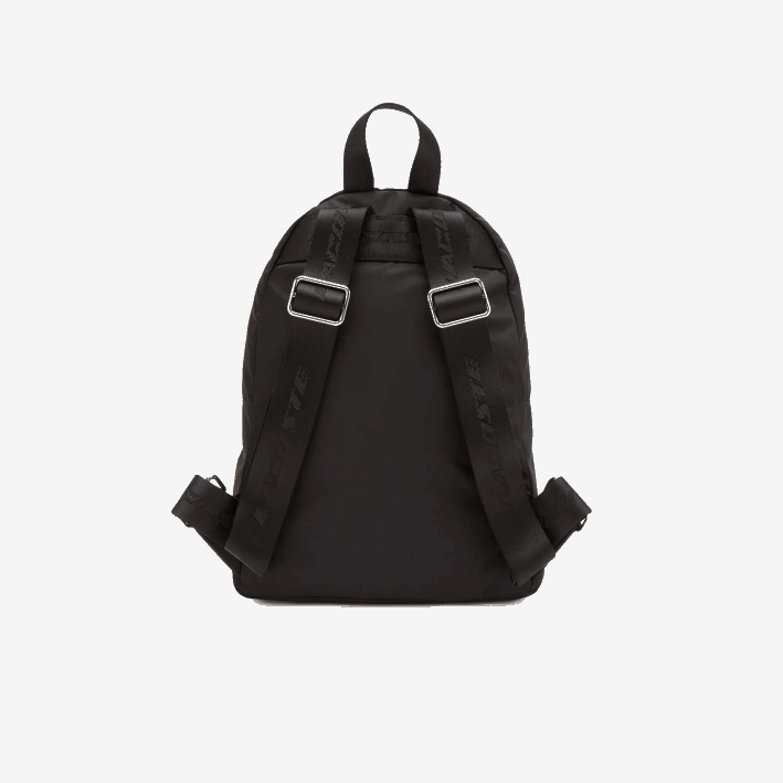 mujer Lacoste 6F242863 negro 000 mochila con tirador y parche de la firma