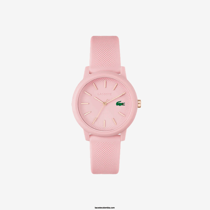 mujer Lacoste 6F242909 rosa 000 Reloj 12.12 correa silicona rosa