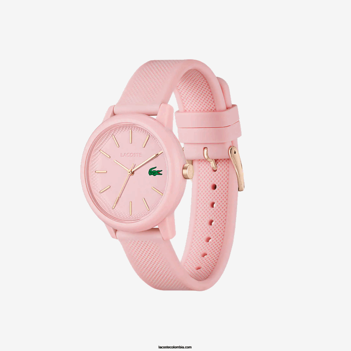 mujer Lacoste 6F242909 rosa 000 Reloj 12.12 correa silicona rosa