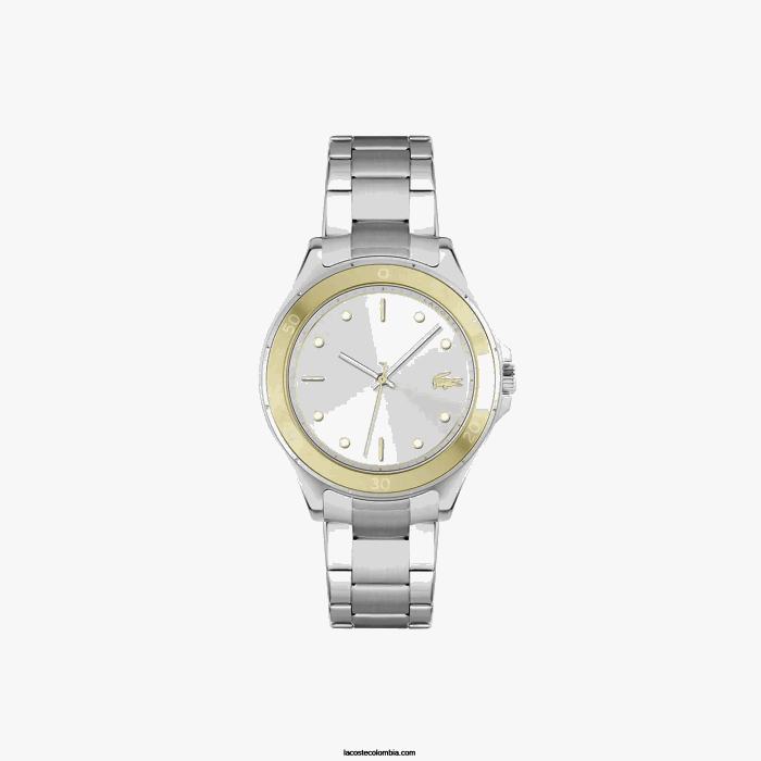mujer Lacoste 6F242918 gris 000 reloj oscilante de acero inoxidable con 3 manecillas mujer Lacoste 6F242918 gris 000 reloj oscilante de acero inoxidable con 3 manecillas