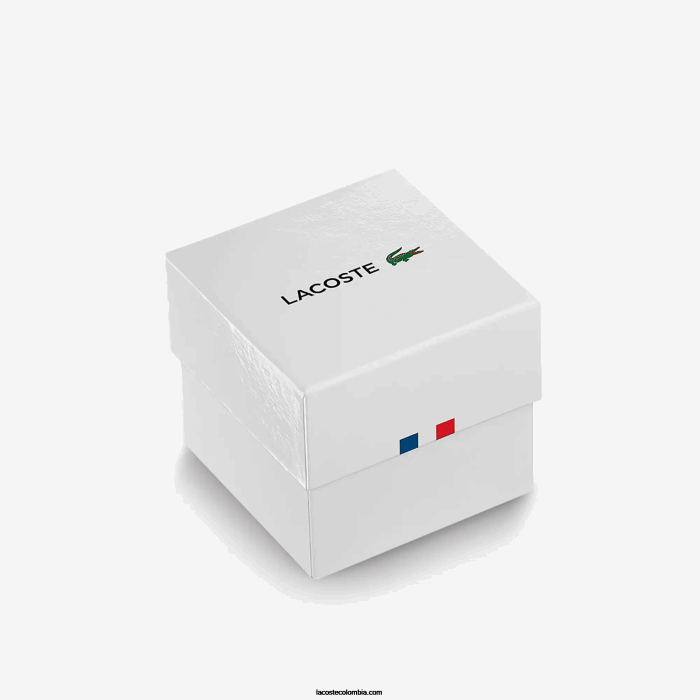 mujer Lacoste 6F242922 plata 000 reloj club 3 agujas - champagne con malla de acero inoxidable